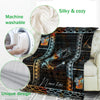 BlueJose Custom Name Vintage Fly Bass Fishing Blanket
