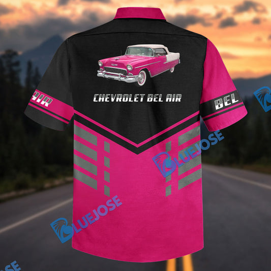 Bluejose Personalized Car 1957 Chevrolet Bel Air Retro Hawaiian Shirt