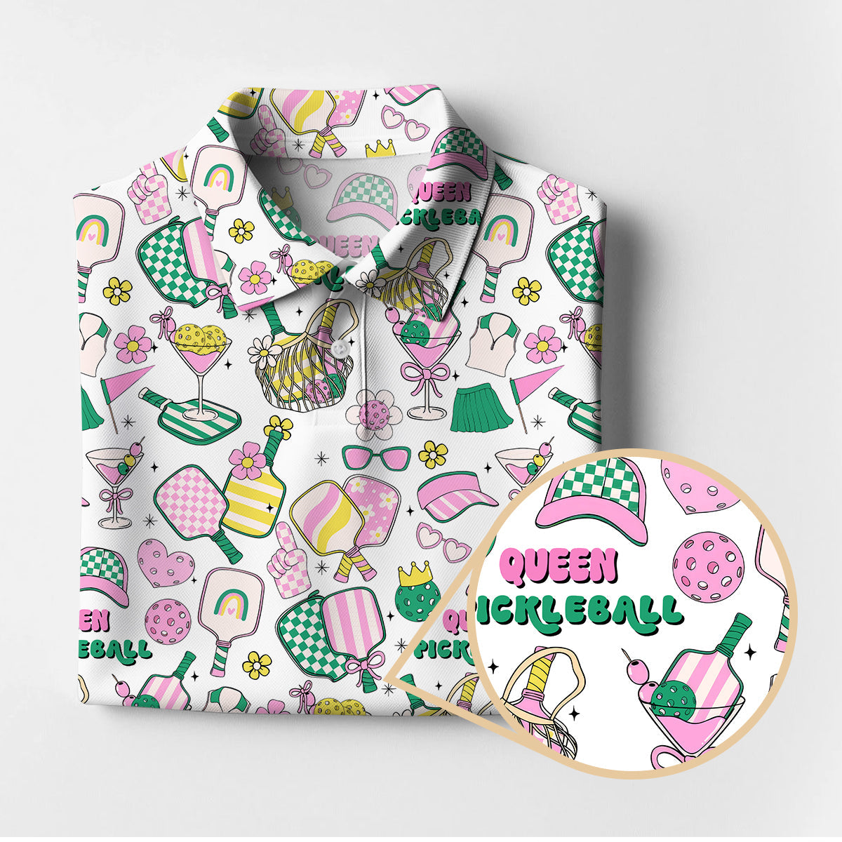 Personalized Name Women's Pickleball Shirt, Pickleball Queen T-Shirts, Gift For Pickleball Players