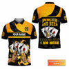 BlueJose Poker And Beer That'S Why I'M Here Personalized Name 3D Polo Shirt