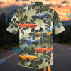 Bluejose Personalized Classic Pontiac GTO Car Tropical Leaf Olive Green Hawaiian Shirt