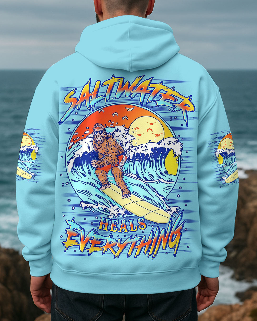 SALTWATER HEALS EVERYTHING BIGFOOT ALL OVER PRINT - YHLN0407254