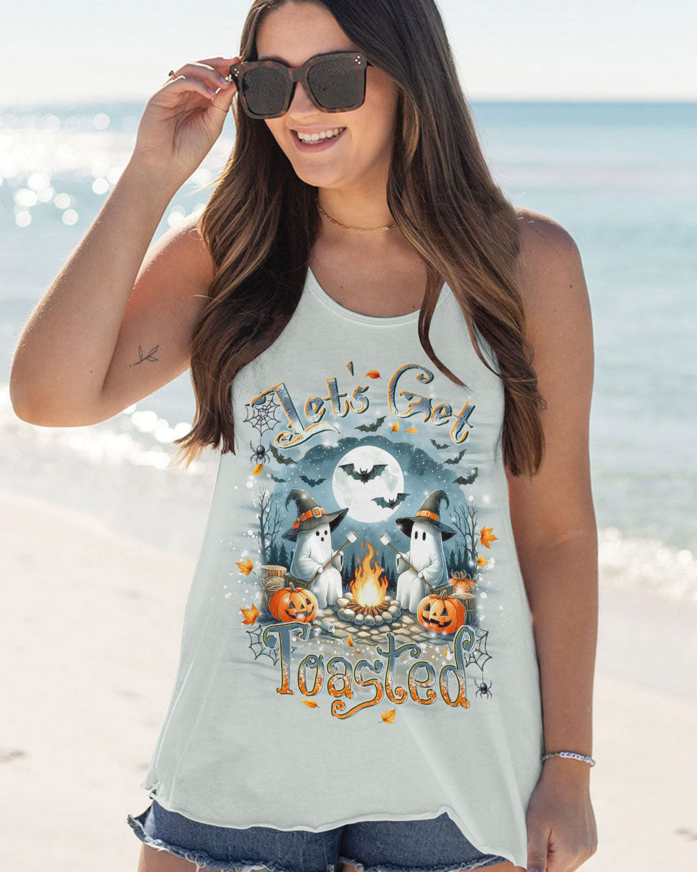 LET'S GET TOASTED BOOS HALLOWEEN ALL OVER PRINT - YHDU3008243