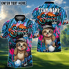 BlueJose Sloth Street Golf Polo Shirt, Customized Name & Team Name 3D Shirts (4 Colors)