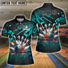 BlueJose Bowling And Pins Diamond Broken Customized Name 3D Shirt for Women (4 Colors)