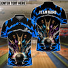BlueJose Bowling Break Pins Pattern Customized Name 3D Shirt (4 Colors)