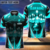 BlueJose Thunder Bowling and Pins Multicolor Personalized Name Team Name 3D Shirt (6 Colors), Personalized Shirts For Bowling Players