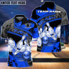BlueJose Bowling Ball And Pins Multicolor Personalized Name 3D Shirt, Personalized Shirts For Bowling Players