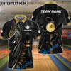 BlueJose Bowling And Pins Black Panther Pro Multicolor Customized Name 3D Shirt (6 Colors)