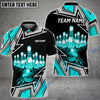 BlueJose Bowling And Pins Premium Super Customized Name 3D Shirt (4 Colors)