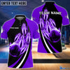 BlueJose Bowling And Pins Fire Fly Personalized Name Team Name 3D Shirt