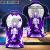 BlueJose Bowling And Pins Wing Pattern Customized Name, Team Name 3D Shirt (4 Colors)