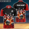 BlueJose Bowling And Pins Diamond Broken Customized Name, Team Name 3D Shirt (4 Colors)