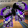 BlueJose Bowling And Pins Runway Customized Name 3D Shirt (4 Colors)