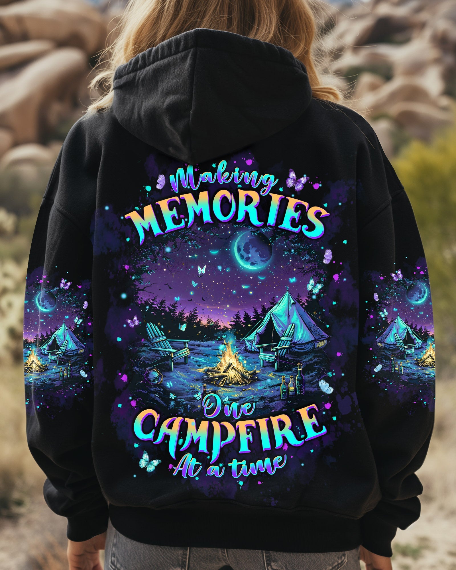MAKING MEMORIES ONE CAMPFIRE AT A TIME ALL OVER PRINT - TLPQ0310241