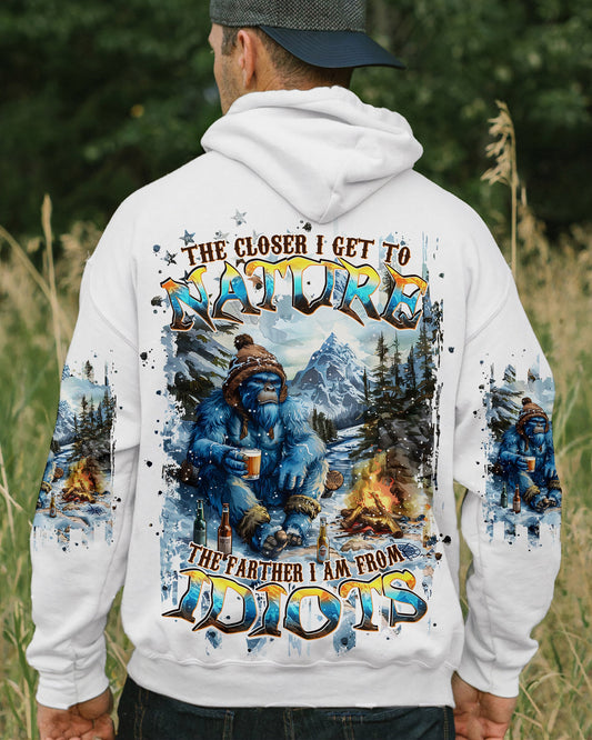 THE CLOSER I GET TO NATURE BIGFOOT ALL OVER PRINT - TLPQ2810243