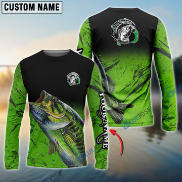 Bluejose M.G.M Fishing Logo Green Largemouth Bass Fishing Personalized Shirt