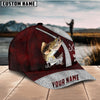 BlueJose Custom Name Walleye Fishing Red Cap