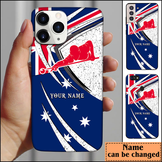 BlueJose Billiard USA Flag Personalized Name Phone Case