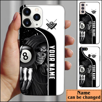 BlueJose Billiard Reaper Personalized Name Phone Case