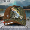 BlueJose Fishing Leather Pattern Personalized Cap (Bass, Striped Bass, Catfish, Trout, Crappie, Salmon, Walleye, Pike)