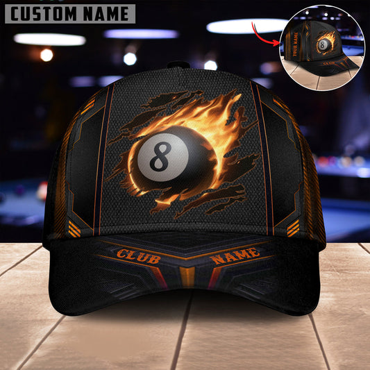 BlueJose Personalized Billiards Personalized Name & Club Name Cap