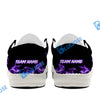 BlueJose Billiards Skull Fire White Canvas Loafer Shoes (4 Colors)