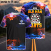 BlueJose Never Underestimate An Old Man Who Play Darts Personalized Name Shirt