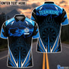 BlueJose Dart Blue Fire Personalized Name Shirt
