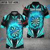 BlueJose Darts Dartboard Flaming Personalized Name, Team Name 3D Shirt (4 Colors)