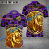 BlueJose Darts Lion Caro Pattern Personalized Name, Team Name 3D Shirt (4 Colors)