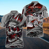 Bluejose Personalized Name Multicolor Teal Skull Truck All Over Printed Unisex Shirt