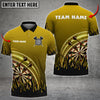 BlueJose Darts Inner Flame Dartboard Personalized Name, Team Name Shirt (4 Colors)
