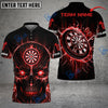 BlueJose Darts Lightning Skull Personalized Name, Team Name 3D Shirt (4 Colors)