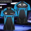 BlueJose Billiards Ball 8 Sport Pattern Personalized Name Unisex Shirt (4 Colors)