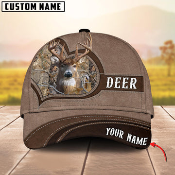 BlueJose Rustic Brown Personalized Name Cap For Hunting Lovers
