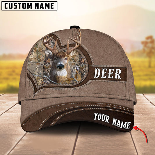 BlueJose Rustic Brown Personalized Name Cap For Hunting Lovers