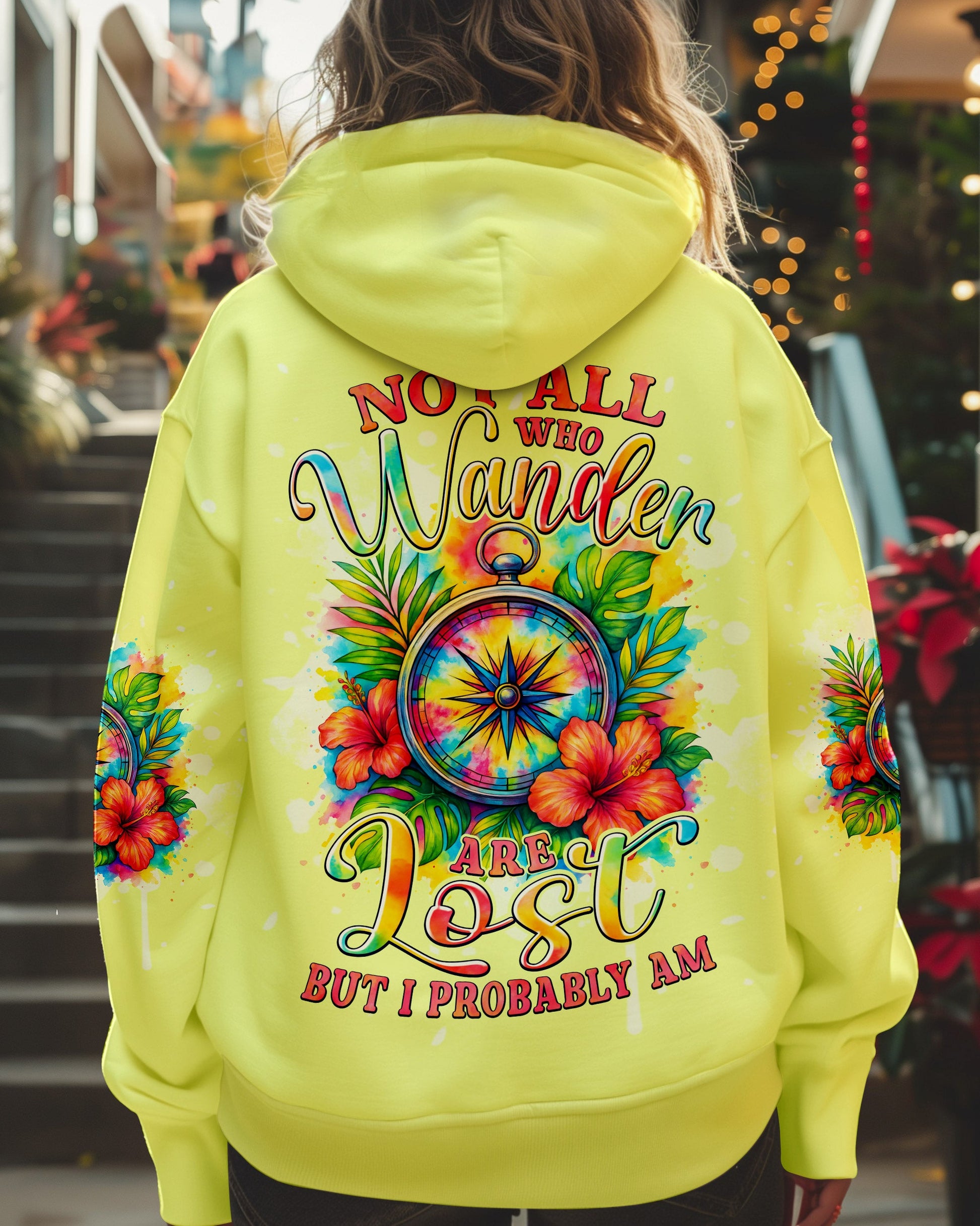 NOT ALL WHO WANDER ARE LOST COMPASS ALL OVER PRINT - TYPQ0707252