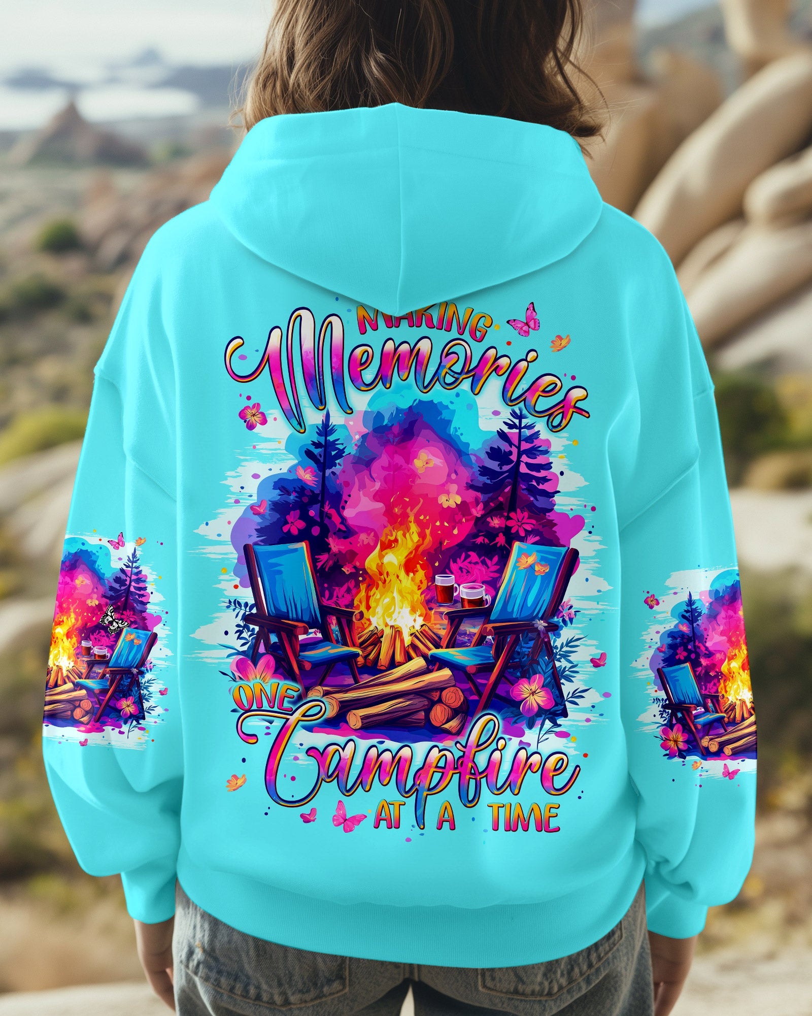 MAKING MEMORIES ONE CAMPFIRE AT A TIME ALL OVER PRINT - TYPQ0906254