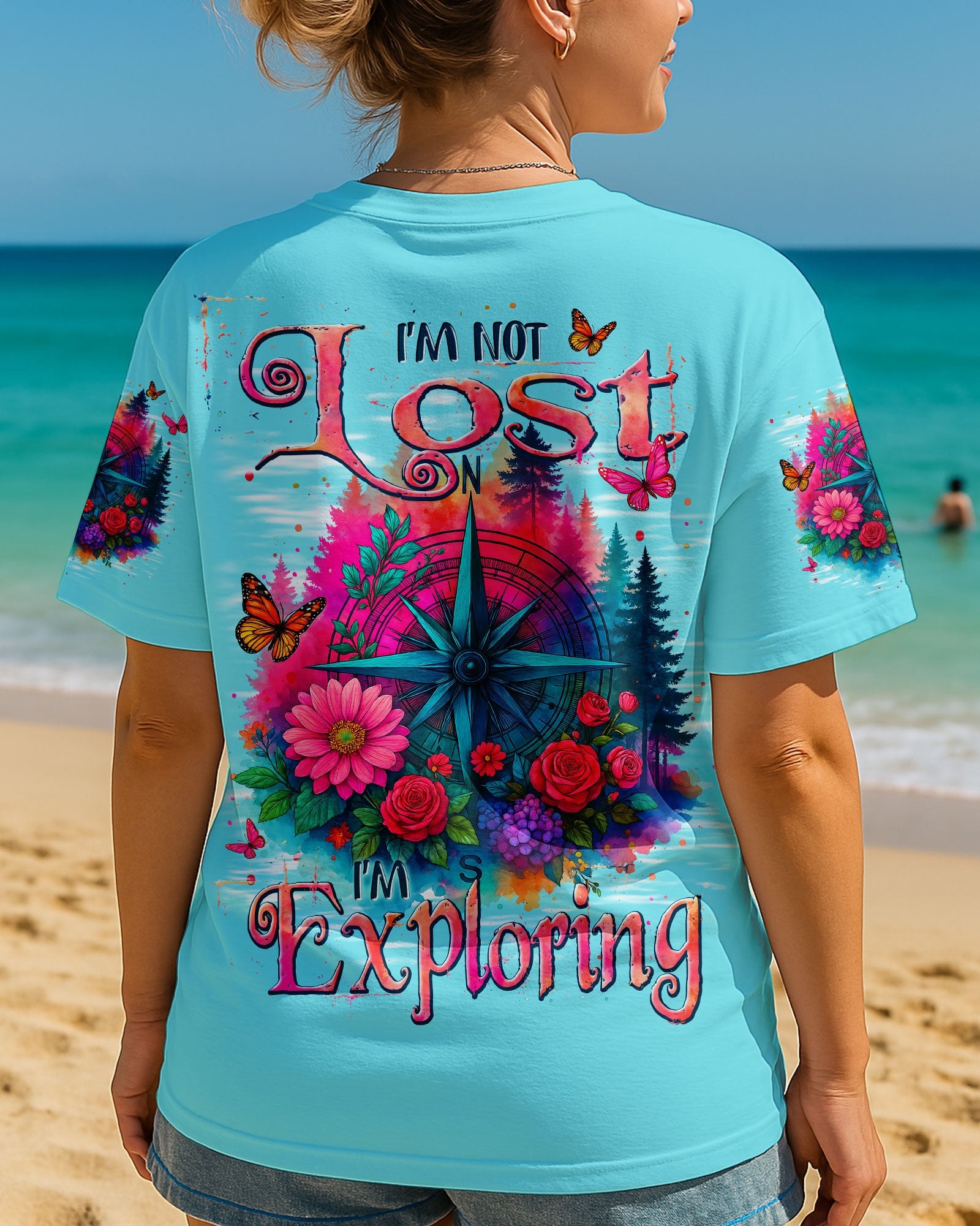 I'M NOT LOST I'M EXPLORING COMPASS ALL OVER PRINT - TYPQ2006253