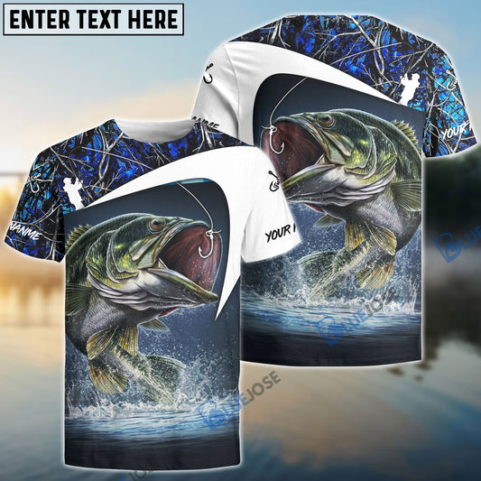 BlueJose Personalized Largemouth Bass Fishing 3D Shirt