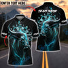 BlueJose Darts Bull Thunder Lightning Customized Name, Team Name 3D Shirt (4 Colors)