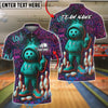 BlueJose Bowling And Pins Graffiti Attitude Dude Customized Name, Team Name 3D Shirt (6 Colors)