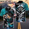 BlueJose Darts Skull Warrior Dart Player Personalized Name, Team Name Unisex Shirt (4 Colors)