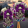 BlueJose Darts Skull Rose Queen Gothic Personalized Name, Team Name Unisex Shirt (4 Colors)