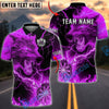 BlueJose Darts Electric Wolf Lightning Graphic Personalized Name, Team Name Unisex Shirt (4 Colors)
