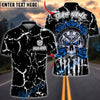 BlueJose Darts Skull Marble Gothic Roses Personalized Name, Team Name Unisex Shirt (4 Colors)