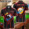BlueJose Billiards King 8 Ball & 9 Ball Personalized Name, Team Name Shirt (4 Colors)