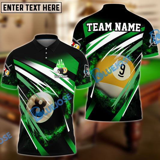 BlueJose Billiards Explosion Personalized Name, Team Name Unisex Shirt (6 Colors)
