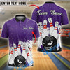 BlueJose Bowling And Pins Angry Ball vs Screaming Pins Customized Name 3D Shirt (4 Colors)